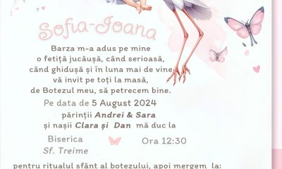 invitatie digitala botez
