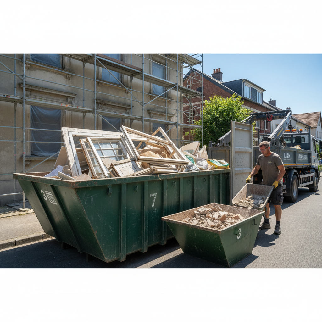 Ce tip de containere de închiriat oferă Lion Recycle pentru renovări?