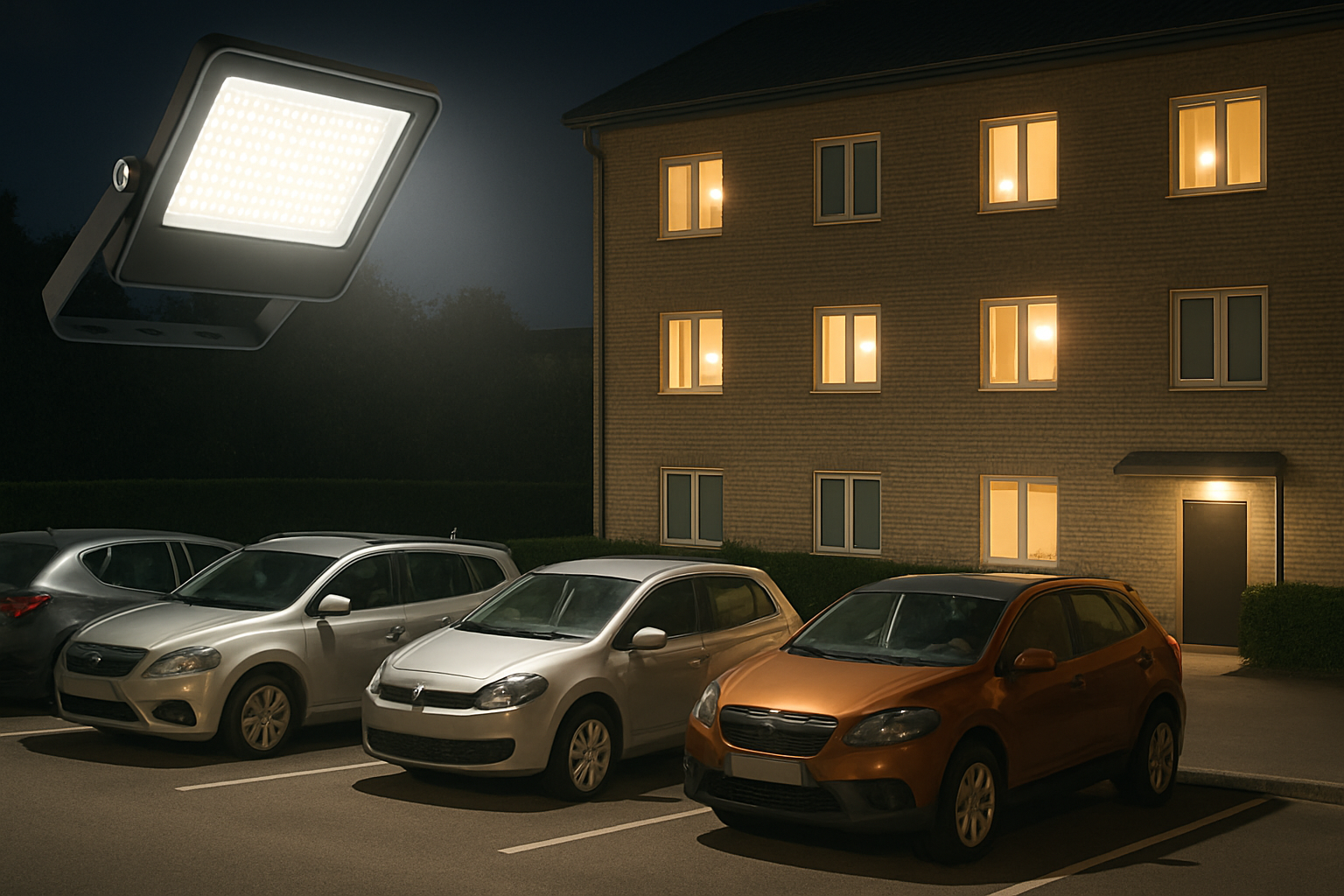 Câți lumeni sunt suficienți pentru un proiector LED destinat unei parcări rezidențiale?