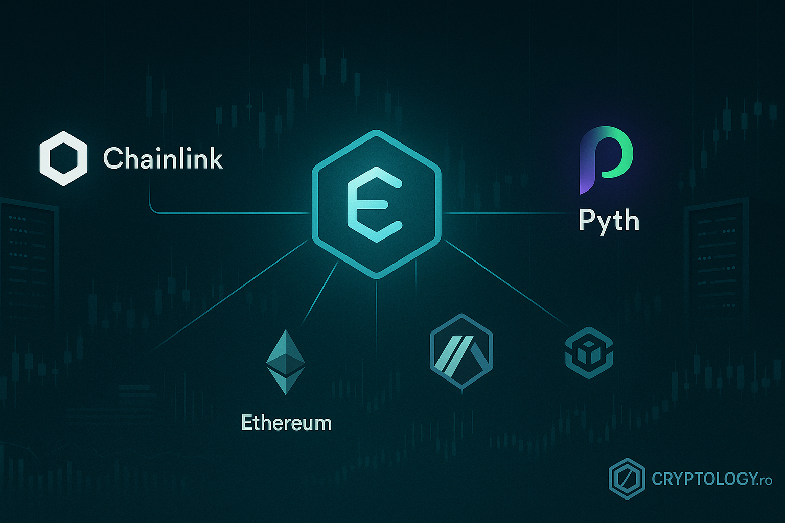 Ce rol joacă oracolele (Chainlink, Pyth) în integrarea Ethena cu alte lanțuri?