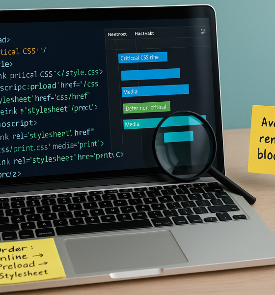 Cum stabilești ordinea corectă de încărcare a CSS-ului pentru a evita blocarea redării