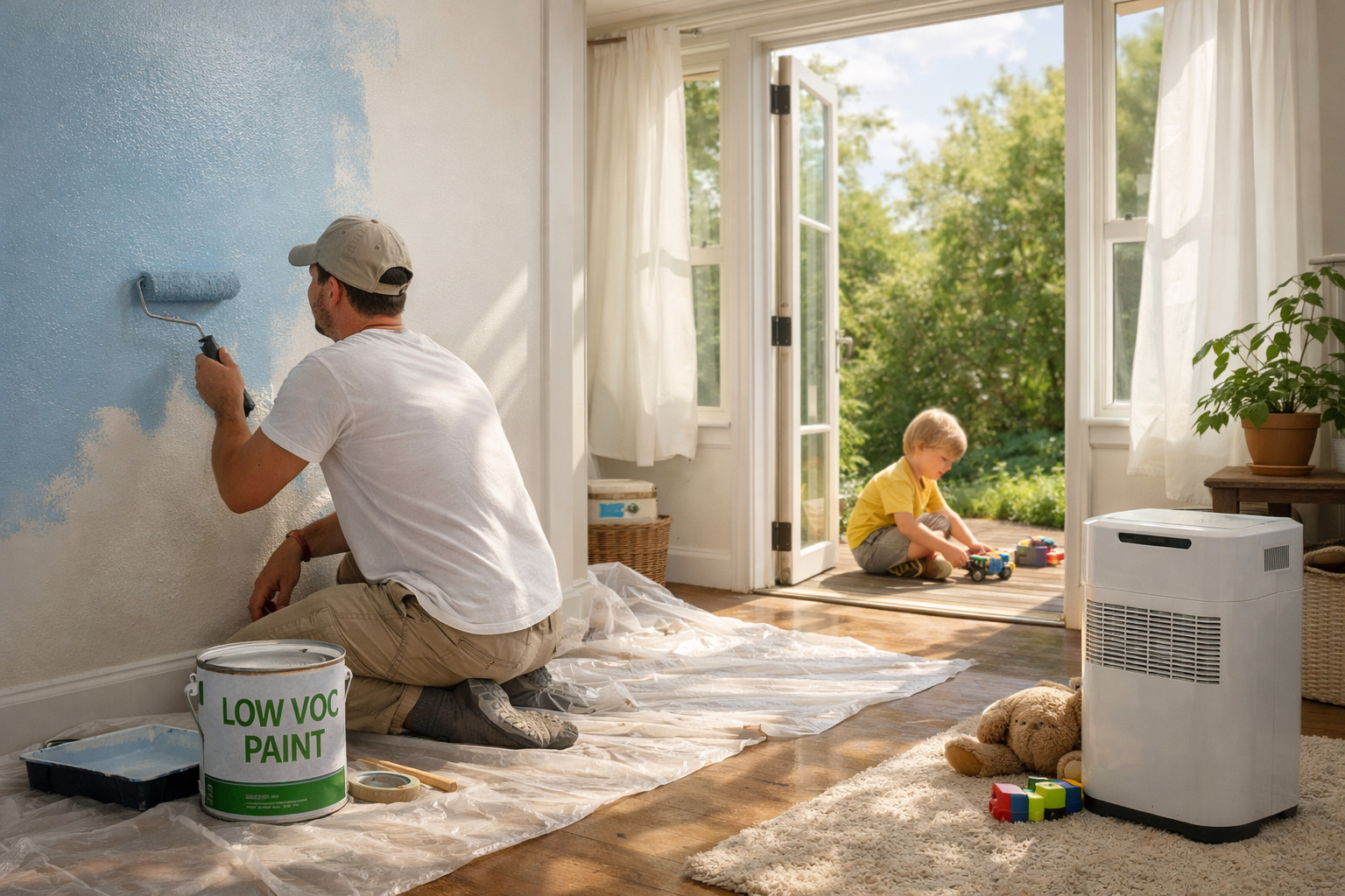 Cum influențează calitatea vopselei sănătatea respiratorie a copilului?