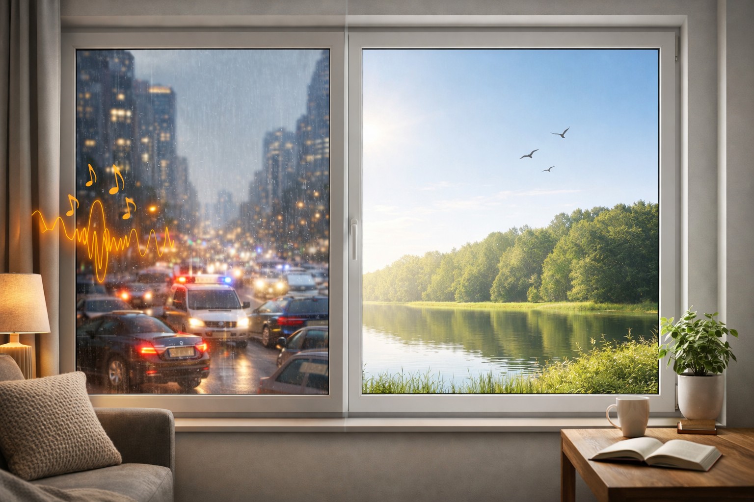 Cât reduc geamurile termopan zgomotul exterior